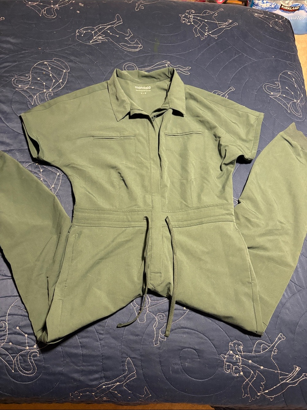 Olive Green Utility Jumpsuit Jacket